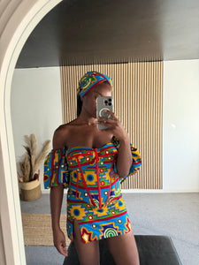 Kente Goodness Corset Top