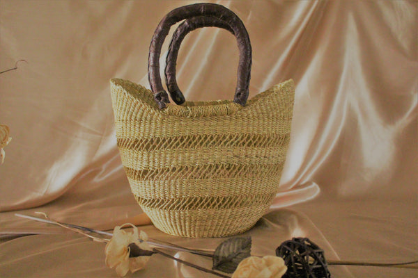 RAFIA 'Netted' Bolga Handbag