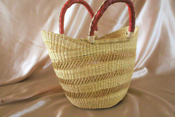 RAFIA 'Netted' Bolga Handbag